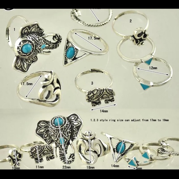 Boho Rings Set - Picture 10 of 11